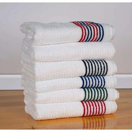 KD BUFE Special Gym Bath Towel, Blue Stripes , 6PK KD2644435